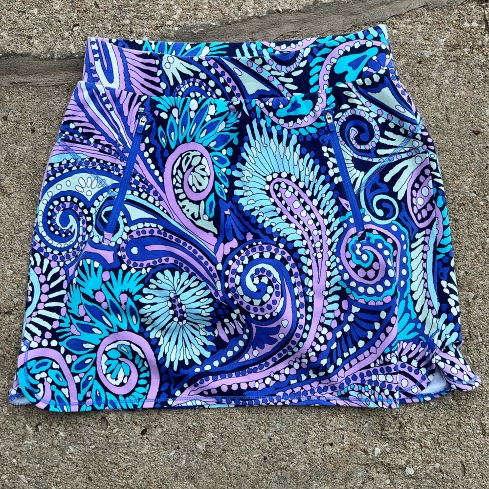 T by Talbots Colorful Paisley Print Skirt - Picture 2 of 7